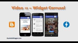 Landing page Amp HTML en Blogger (Parte 10 Widget carrusel)