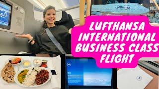 Lufthansa International Business Class Flying Experience | Bengaluru to Munich Airbus A350