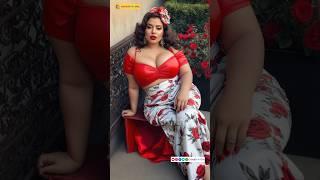 Bollywood Glam Meets Hollywood! AI Magic Transforms Curves  | Plus Size Model Lookbook  #aiart