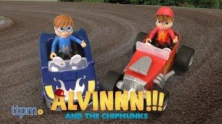 Alvin and the Chipmunks Sock Launchin' Hot Rod & Super Skatin' Sports Car from Mattel