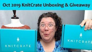 Yarn Unboxing October 2019 KnitCrate with Double Giveaway Free Yarn