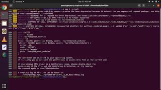 Node js EACCES error Ubuntu linux | Node npm global permission Ubuntu