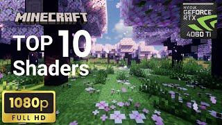 TOP 10 Minecraft Shaders - 1080P RTX 4060 Ti