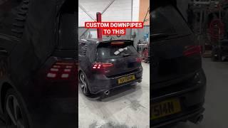 MK Golf GTI Custom Downpipes With Sports Cat #shorts #downpipe #mk7gti