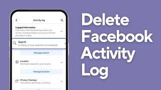 How To Delete Facebook Activity Log All At Once | Clear All FB Activity History