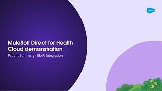 Accelerate EHR integration with Salesforce via MuleSoft Direct for Health Cloud