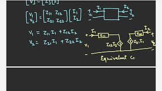 Equivalent circuit of Z-parameters and solving problems for finding z-parameters of two port network