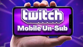 Shortcut To Cancel Twitch Subscriptions on Mobile (iOS & Android)