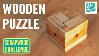 Wooden Puzzle - Easy to Make for a Gift - Scrapwood Challenge Day Four