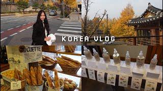 [korea vlog] a day in seoul  bukchon hanok village, myeongdong, anguk bakery, what i eat in korea