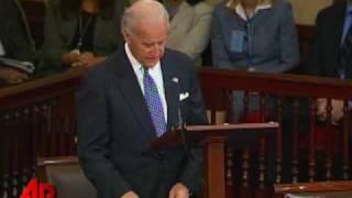 Biden Bids Farewell to the Senate