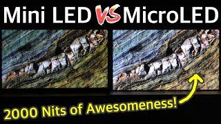 Samsung 89-inch MicroLED vs 85" Mini LED TV Shootout at CES 2022 - WOW!