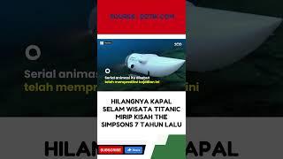 "Lokasi Kecelakaan Kapal Titan Diperkirakan 487 Meter dari Bangkai Titanic" #shorts