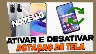 Como Ativar e Desativar a Rotaçao de Tela no Xiaomi Redmi Note 10