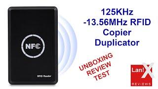 125KHz -13.56MHz RFID Copier Duplicator (Unbox/Review/Test)