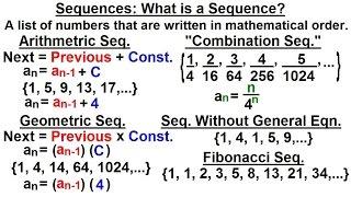 Calculus 2: Infinite Sequences and Series (2 of 62) Sequences: What is a Sequence?