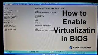 Virtual machine Windows 10 tutorial " Enable VM in your Computer BIOS" Free & Easy