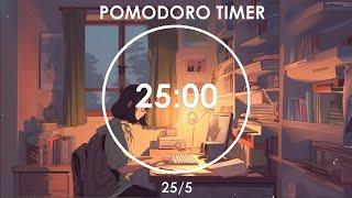 2-Hour Study With Me | 25/5 Pomodoro Timer | Focus Study and Working | Lofi Girl Beats | Day 10