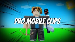 When A PRO MOBILE PLAYER Leaks His BEST CLIPS… (Roblox Bedwars)