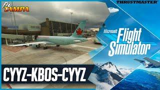 MSFS LIVE | FlyTampa KBOS *FIRST LOOK* | A32NX Mod | Thrustmaster TCA Airbus Captains Pack