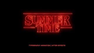 Stranger Things • Opening — typography animation by Luís Porto