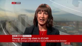 Rachel Reeves on OfGem's latest ludicrous £3,549 gas 'price cap' (26Aug22)