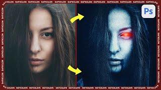 [ Photoshop Manipulation ] Blue Ghost -  Tutorial Editing Process