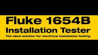 The Fluke 1654B Installation Tester / Multifunctional Tester