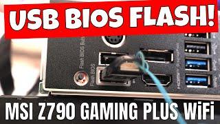How To Use USB BIOS Flashback MSI Z790 Gaming Plus WiFi