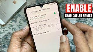 How to Enable Read Caller Names Aloud in Samsung Galaxy A70