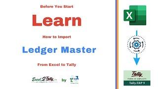 How to Import Ledger masters Data from Excel to Tally