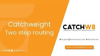 Catchweight two-step routing | Odoo ERP | CATCHW8 ERP