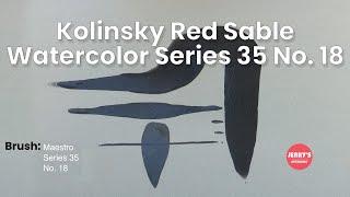 See the Da Vinci Maestro Kolinsky Red Sable Watercolor Series 35 No.18 Brush qualities!