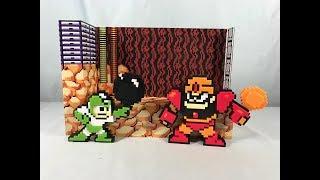 Jakks Pacific Mega Man vs Guts Man 8-Bit Figures Review