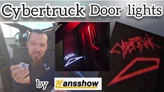 Cybertruck door lights [Puddle lights] by Hansshow DIY install