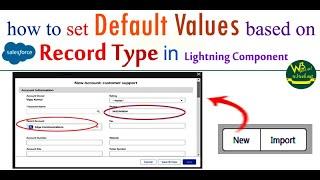 Set Default Values based on Record Type When You Create New Record uses of Apex class in Salesforce