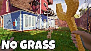 Hello Neighbor BUT I CANT TOUCH GRASS | Full Walkthrough