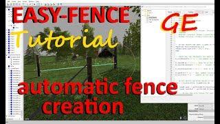 FS17 - EasyFence GE-Script Tutorial | wire-fence automation | Giants Editor