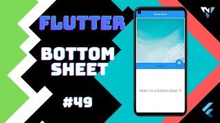 @Google #Flutter Tutorial for Beginners #49: Fun with Bottom Sheet in Flutter