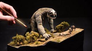 Slow but Terrifying Monster Diorama | Relaxing DIY Craft