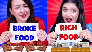 ASMR Rich Food VS Broke Food Challenge | Eating Sound By LiLiBu