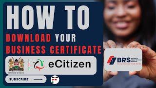 How to Download Your Business Name Registration Certificate on the NEW BRS Portal 2024