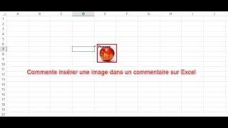 inserer une image dans un commentaire sur Excel