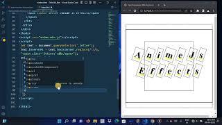Beautiful Text Animation Using | Anime Js and Html Css JavaScript | Anime Js Example