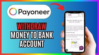 How To WITHDRAW MONEY FROM PAYONEER TO BANK ACCOUNT 2024!