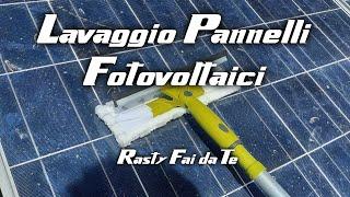 Impianto fotovoltaico Fai da Te - Lavaggio pannelli