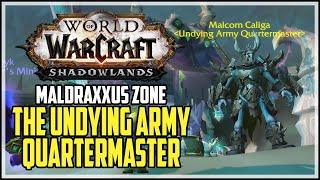 The Undying Army Quartermaster Location WoW Shadowlands