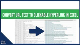 Convert URL text to clickable hyperlink in Excel / Fill column in Microsoft excel