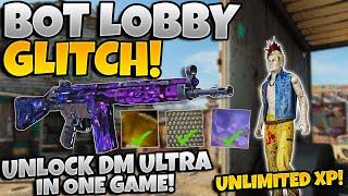 UNLIMITED XP BOT LOBBY GLITCH! INSTANT DM ULTRA IN ONE GAME ON COLD WAR! UNLOCK ALL CAMOS GLITCH!