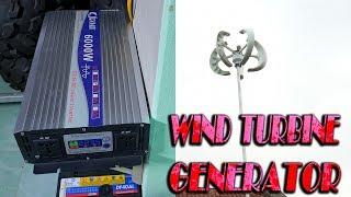 Wind Turbine Generator and 6000W Inverter For My Workshop